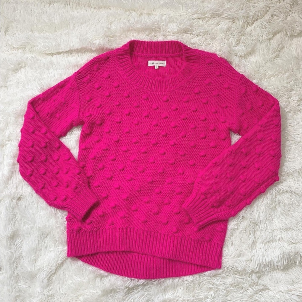 LOFT sweater cute color and knit pattern warm and cozy